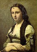 Woman with a Pearl  Jean Baptiste Camille  Corot